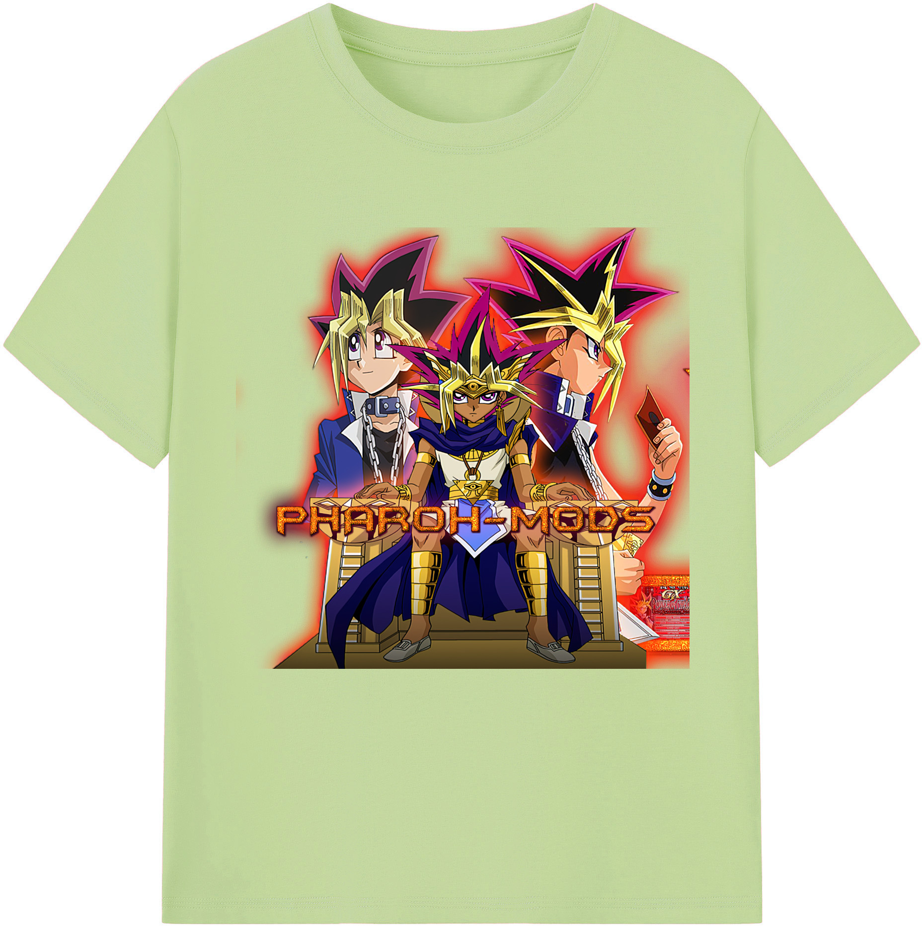 （画像用） 遊☆戯☆王 Yu-Gi-Oh! 綿100％半袖Tシャツ（フロントプリント）
